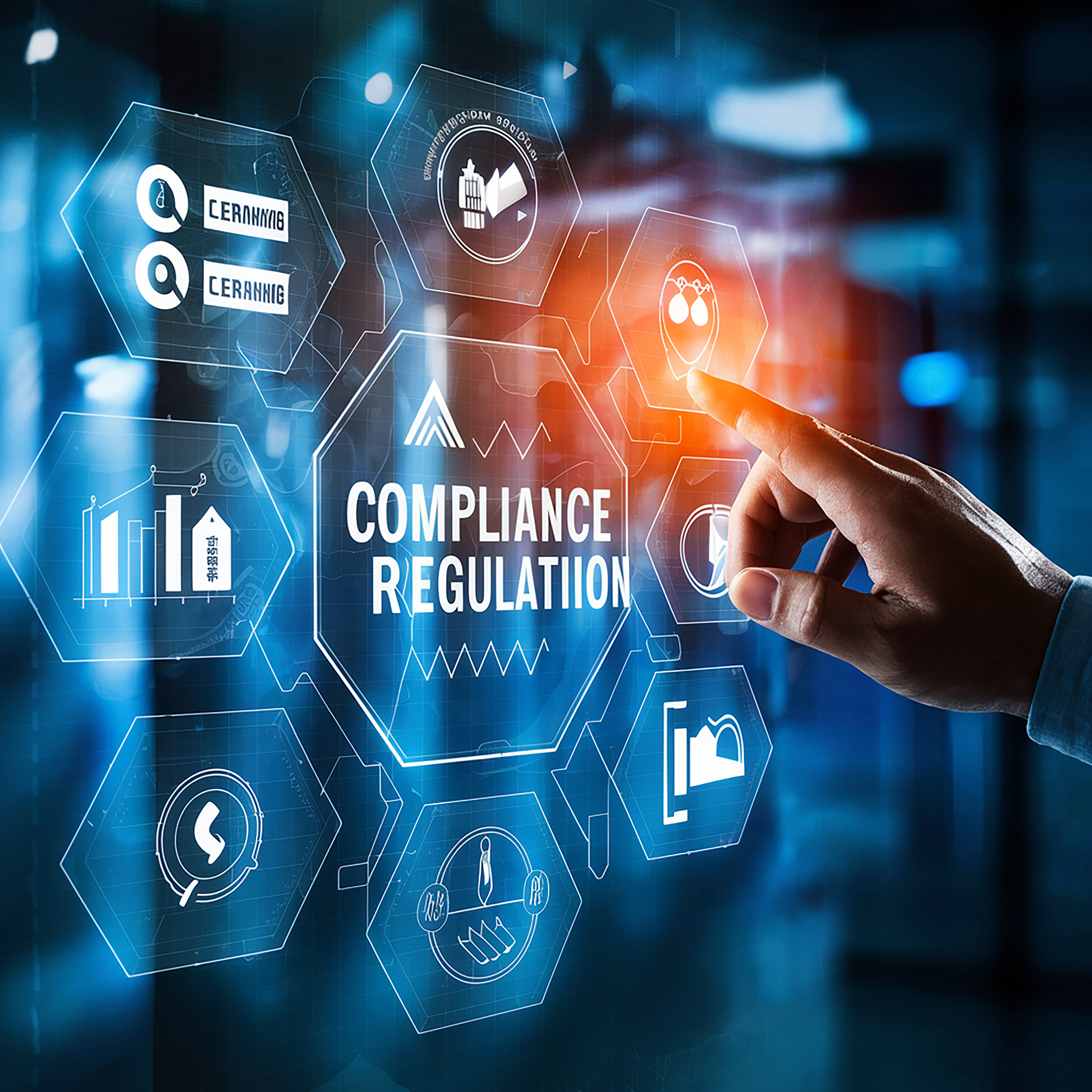 hand-is-pointing-screen-that-says-security